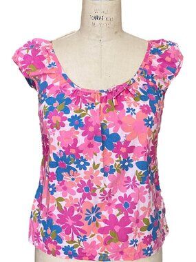 Tracy Feith for Target Summer Floral Print Pink Top